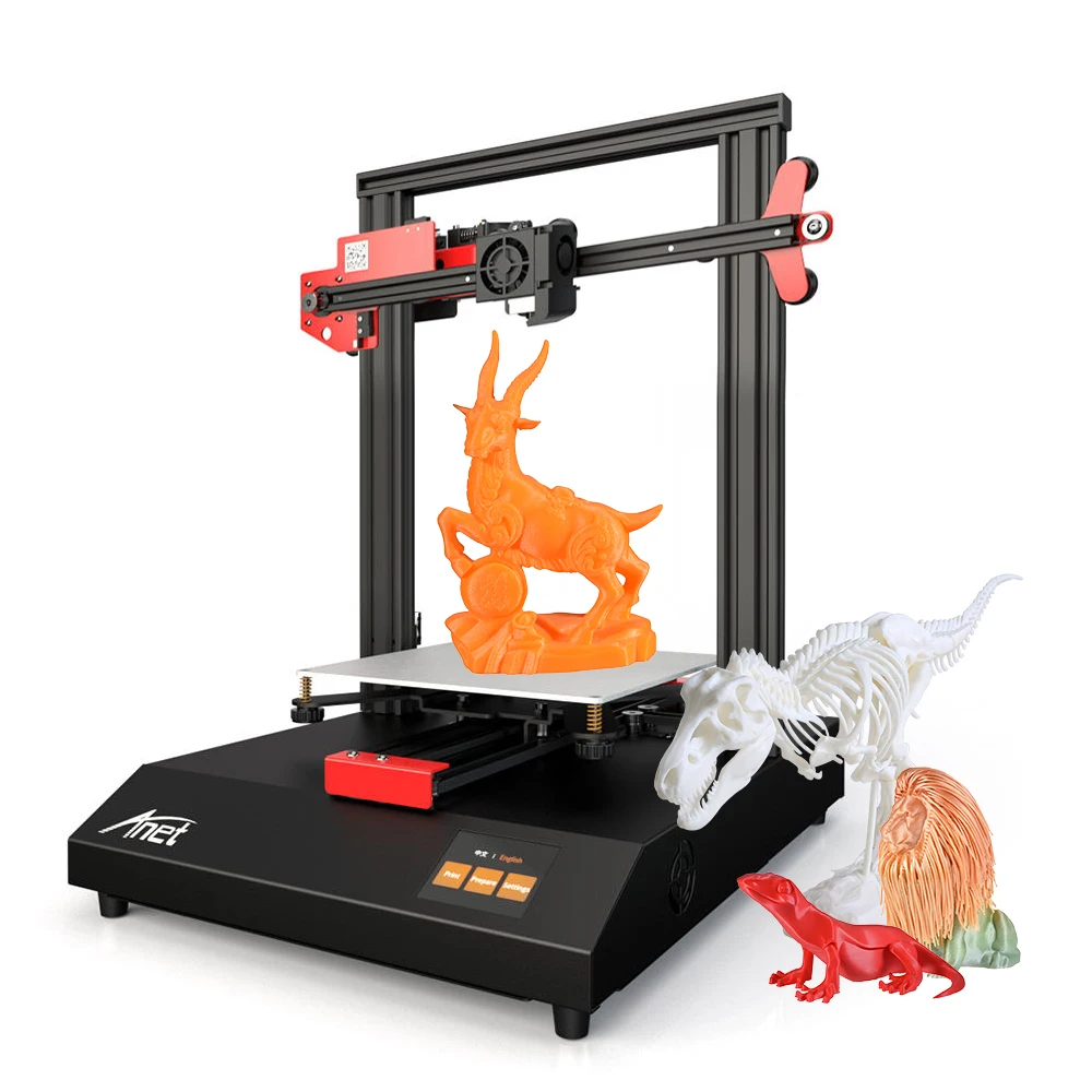 Anet ET4 3d принтер, металлическая рамка, структура, автоматическое выравнивание, восстановление мощности, сбой, печать, нити, обнаружение, 220*220*250 мм