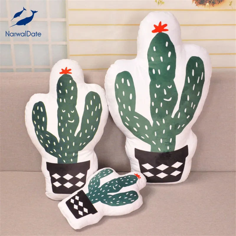 Подушка детская мягкая плюшевая в форме ананаса кактуса 1 шт.|cushion stuffing|cactus pillowpillow