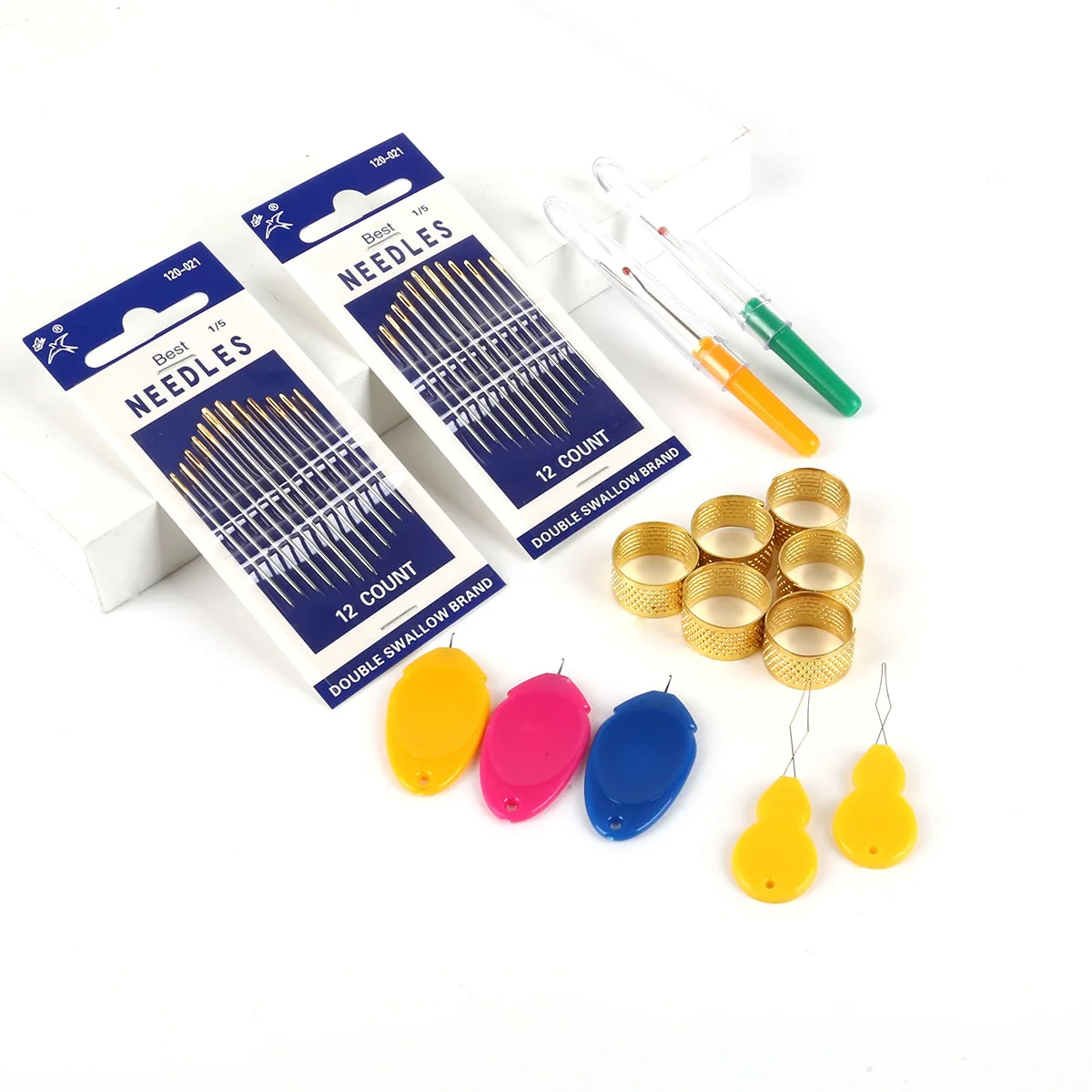 1/3/4/5/15Pcs Random Color  Automatic Needle Threader Thread Helpful Elderly Guide Easy Use Sewing Tool For Elderly Women