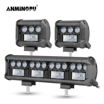 

ANMINGPU 50W 100W 200W LED Light Bar Off Road 4" 7" 12" Spot LED Work Light for Truck Tractor Jeep SUV ATV Car Driving Fog Lamp