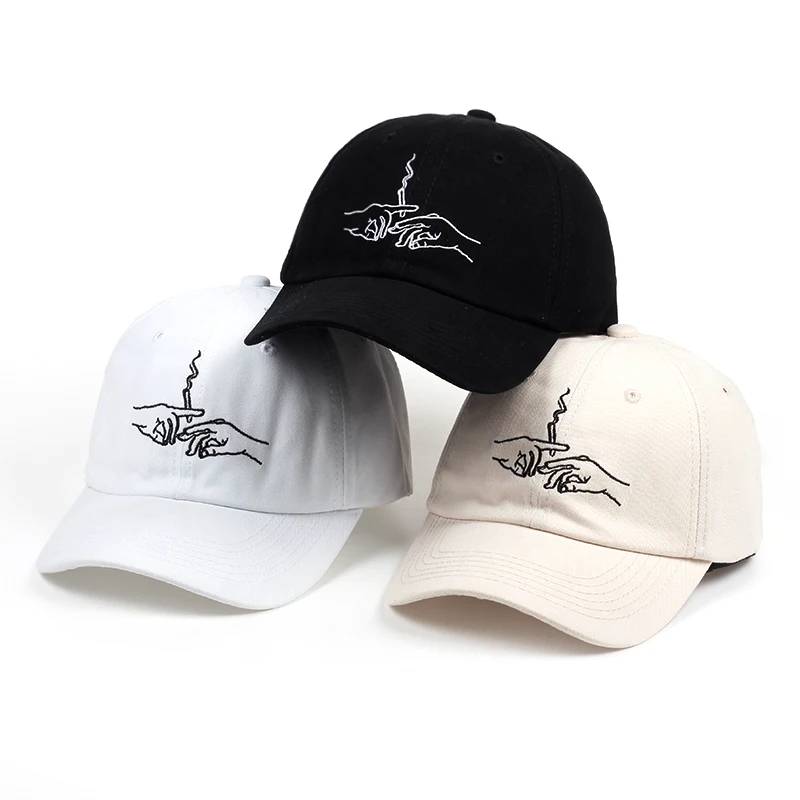 

hot sale smoking embroidery baseball cap unisex fashion dad hats women sports hars men outdoor casual caps for travel