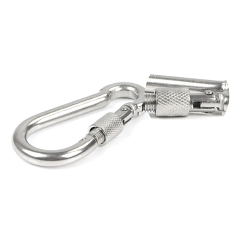 10 x Mousqueton 8 x 80 mm Acier Snap Ressort Clip Crochet Karabiner Carabina
