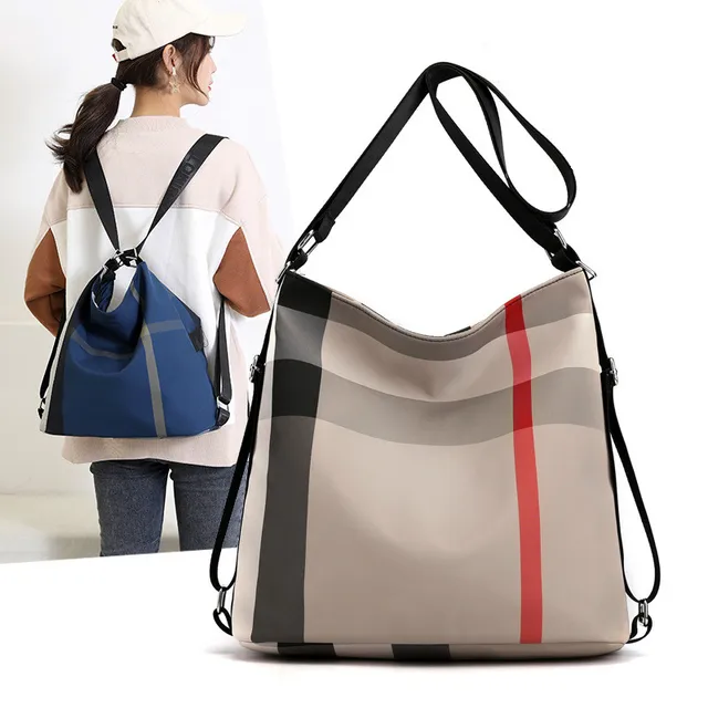 New Multifunctional Lattice Backpack Women s Bag Casual Shoulder Bag Travel Backpack