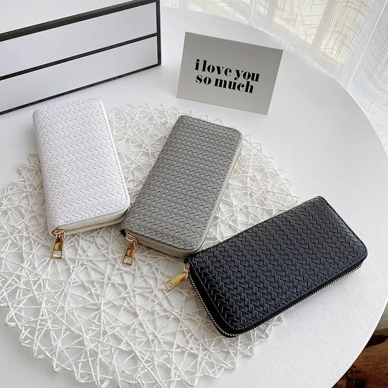 Wallet Coin-Purse-Holders Phone-Bag Ladies Purse Female Girls Double-Zipper Women Carteras