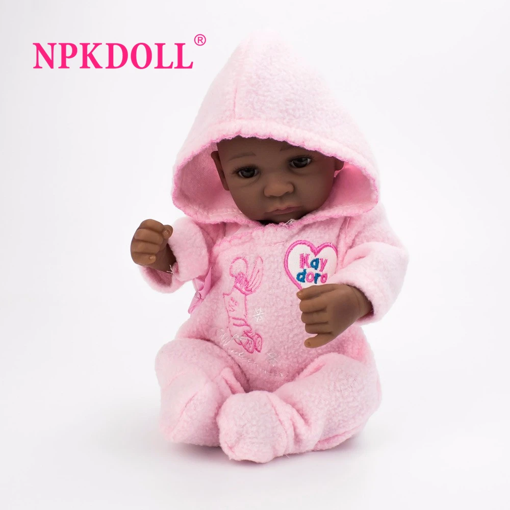 NPKDOLL 28 см 10 дюймов Реалистичная мини кукла для новорожденных близнецы полностью