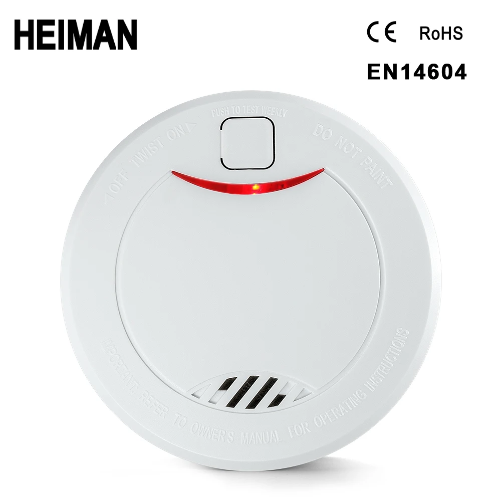 HEIMAN-Alarma contra incendios de alta sensibilidad para el hogar, detector de humo, sistema de protección de seguridad, mini sensor inalámbrico portátil independiente