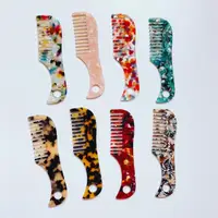 1pcs Acetate Anti-static Comfortable Colorful Hair Combs Massage Hairdressing Hair Brush For Women Girls Travel Home Comb Hot 1
