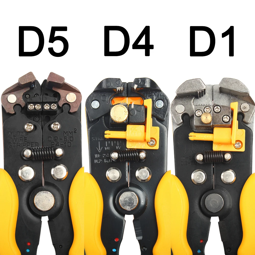 HS-D1 0,2-мм2 AWG24-10 дизайн многофункциональные автоматические плоскогубцы для зачистки кабеля Зачистка обжимка проводов инструменты для резки желтого цвета