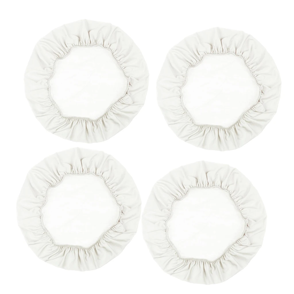 4Pcs Beige 2/4 шт. обрастания стрейч Свадебный обеденный стул сиденья для квадратные продолговатые стулья - Цвет: 4Pcs Beige