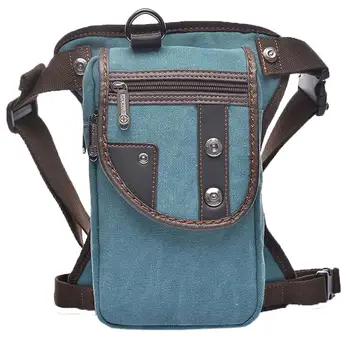 Men s Canvas Waist Drop Leg Bag Thigh Belt Hip Bum Cross Body Messenger Casual Shoulder