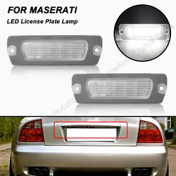 2 pces led placa de luz número da placa lâmpada para maserati 4200/gt granturismo oe #198231 erro livre