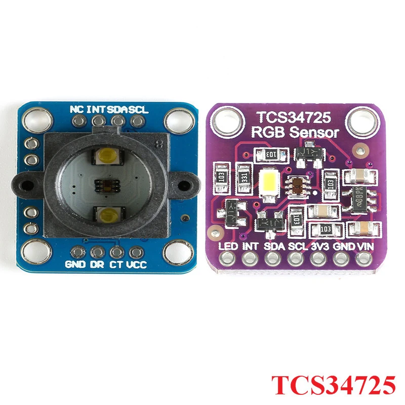 TCS34725 RGB Color Sensor Module IIC I2C Development Board DIY Electronic PCB Board For Arduino Replace TCS230 TCS3200 GY 33 afbeelding