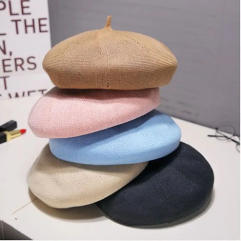 

Bei lei mao Female Summer Children's Network Red Octagonal Cap Parent And Child Beret Women's Spring Japanese-style Thin England