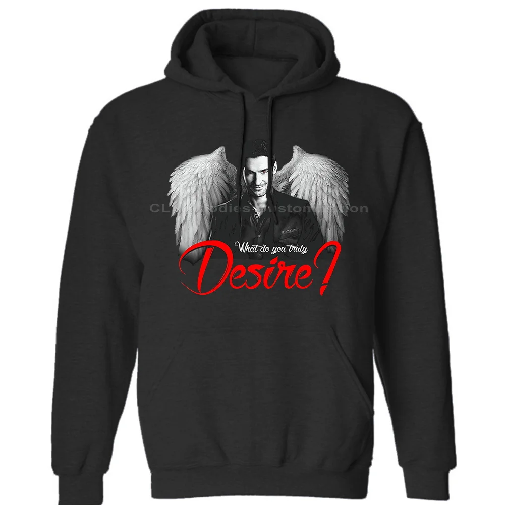 LUCIFER MORNINGSTAR WHAT DO YOU TRULY DESIRE TOM ELLIS PH705 Mens Neutral (Womens) Winter Hoodies Sweatshirts Free Shipping LUCIFER MORNINGSTAR WHAT DO YOU TRULY DESIRE TOM ELLIS PH705 Mens Neutral (Womens) Winter Hoodies Sweatshirts Free Shipping