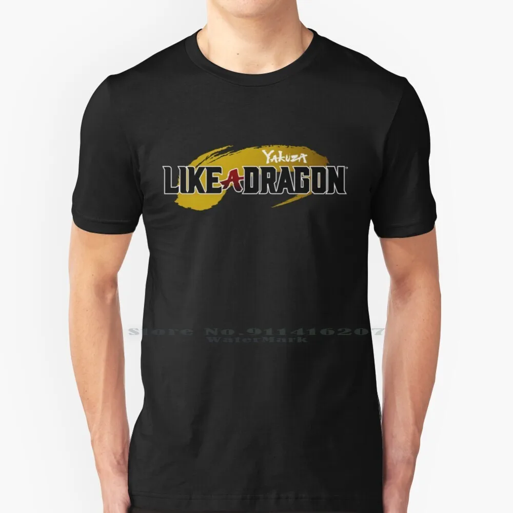 Yakuza 7 Like A Dragon Logo T - Shirt T - Shirt 100% Puro Cotone Yakuza 7 Ichiban Kasuga Ichiban Come Un Drago Kiwami Yakuza 0