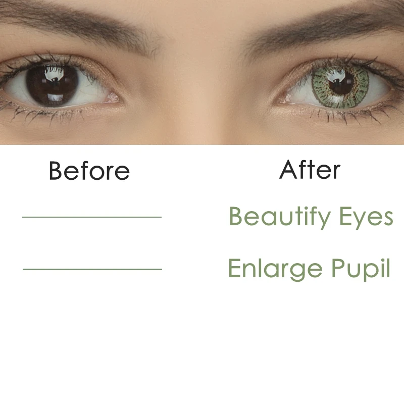 2pcs/pair 3 Tone Series Colored Contact Lenses