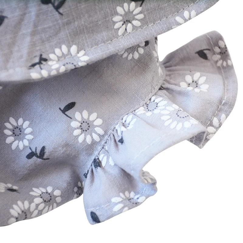 Кошка собака юбка пачка Защита от солнца Платье с цветочным принтом Щенок платье принцессы, бантик собака вечерние платье свадебное платье собаки летняя одежда для девочек