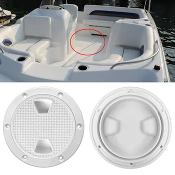 

4 Inch Inspection Access Accessories Durable ABS Hatch Cover Non Slip Round Plate Speed Boat White Hole Motorhome Anti Corrosive