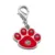 Новый 1 Шт Сплав Собака Продукты Pawprint Pet ID Tag Собака Педант Подвески Воротник Педант Щенок Идентичность Мозаика Pawprint Ожерелье