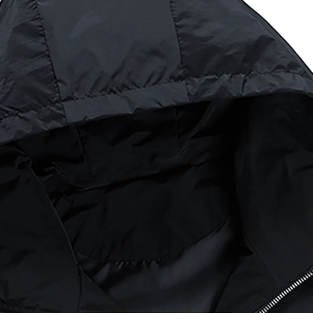 Men's Autumn Winter Casual Outwear Zipper Breathable Patchwork Coat masculina Slim Fit Young Men Hooded bomber jacket men Y822