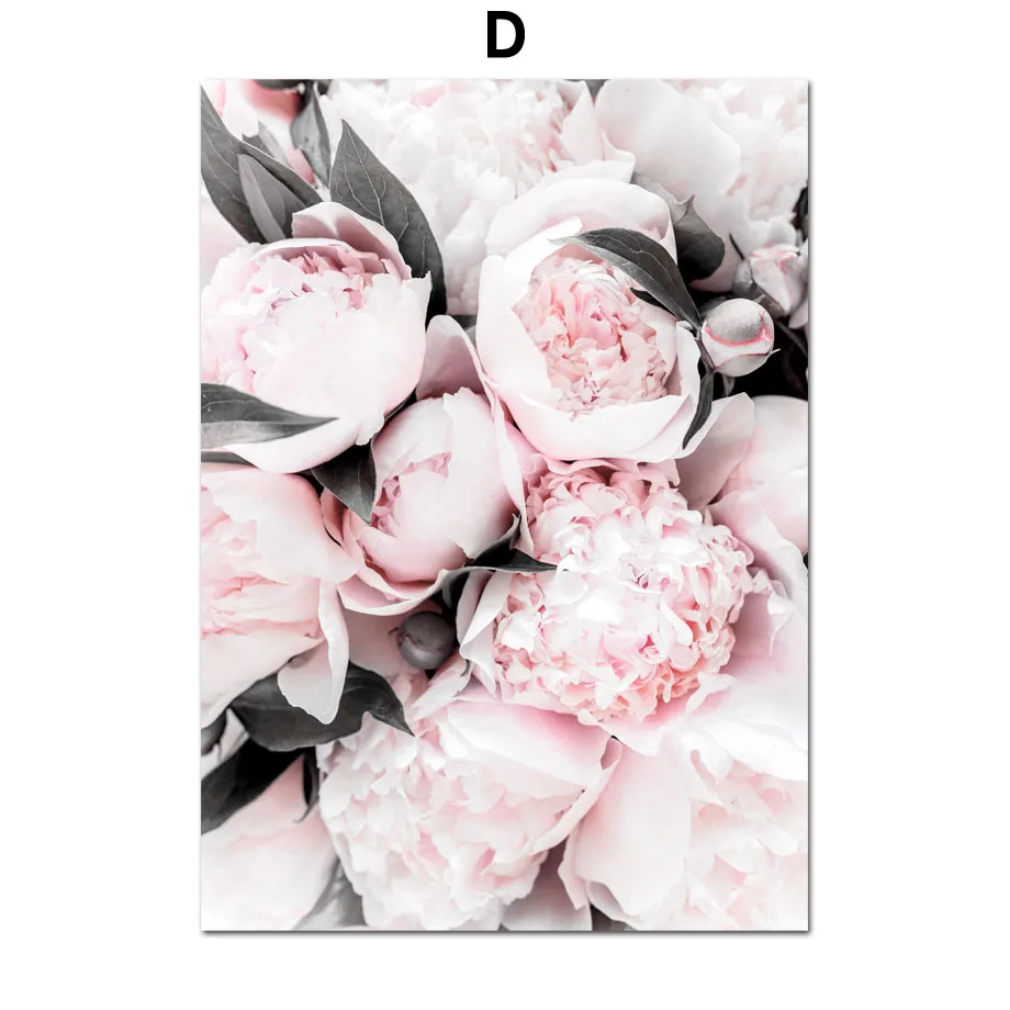 Cherry-Blossoms-Peony-Carnation-Flower-Mountain-Nordic-Posters-And-Prints-Wall-Art-Canvas-Painting-Wall-Pictures (6)