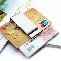 Men's Pocket Money Clip Dollar Metal Clamp Card Clips Card Purses 2022 New Fashion Women Metal Clamp For Money Cash Holder 2