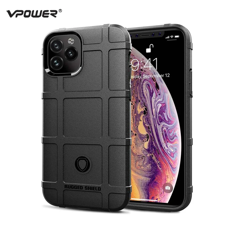 

For iPhone XI 11 2019 Case iPhone 11 Pro Max Cover Vpower Heavy Duty Protection Soft Silicone Cases For Apple iPhone 11 Covers