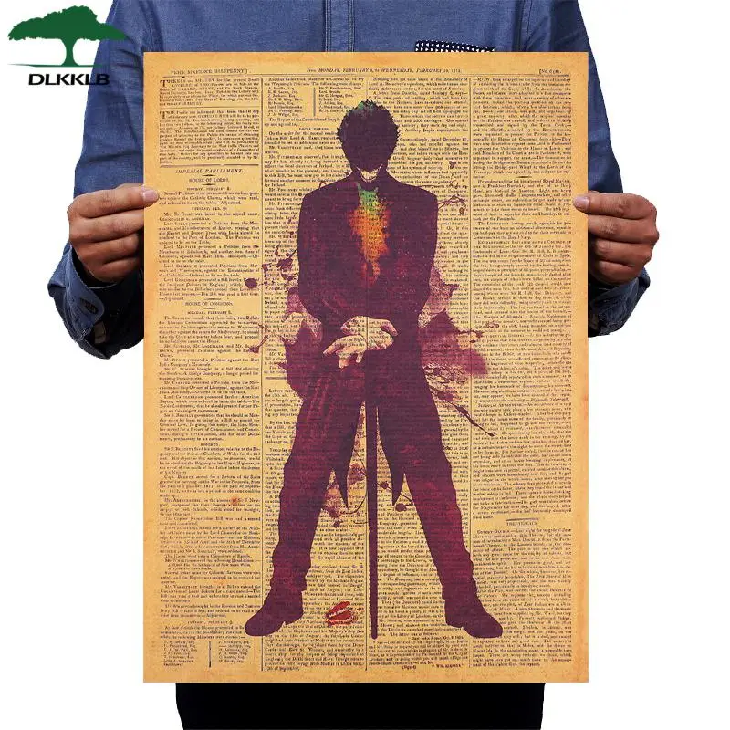DLKKLB Joker Girl DC Marvel Movie Deadpool Freddy Poster Vintage Kraft Paper Newspaper Wall StickerHome Decorative Painting - Цвет: As show
