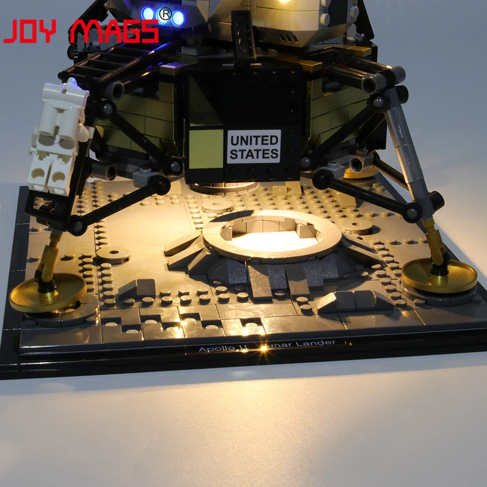 JOY MAGS только светодиодный светильник комплект для создателя Apollo 11 Lunar Lander светильник ing комплект совместим с 10266(не включает модель