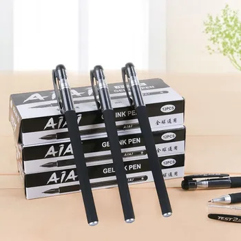 

2020 New 12 / Box Tricolor Matte Neutral Pen Business Signature Pen Tricolor 0.5nn Bullet Pen Student School Exam Writing