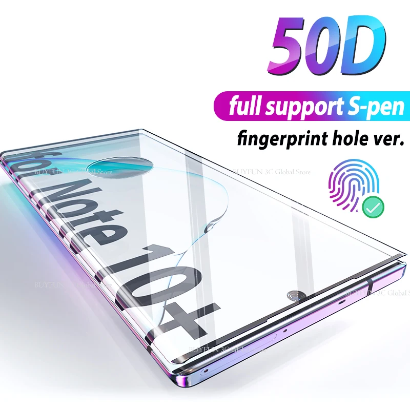

Screen Protector Glass for Samsung Galaxy Note 10 Plus Glass Front Protective Glass for Samsung Note10 Plus Note 10+ 5G safety