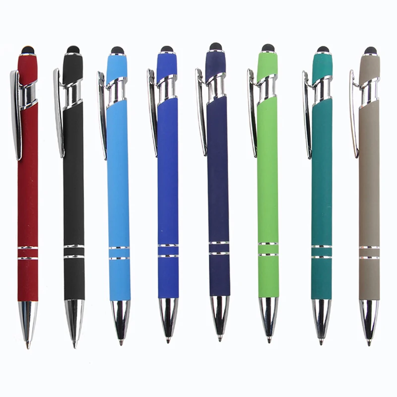 Creative Metal Multi-function Ballpoint Pen for Writing Capacitive Touch Handwriting Touch Screen Pen Kawaii Office Stationery