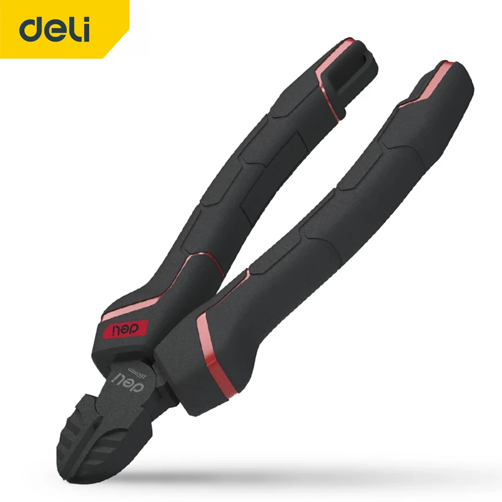 

Deli 6" Industrial Grade Diagonal Cutting Pliers Multifunction Wire Pliers Cutter Crimping Pliers Cable Cutter Electrician Plier