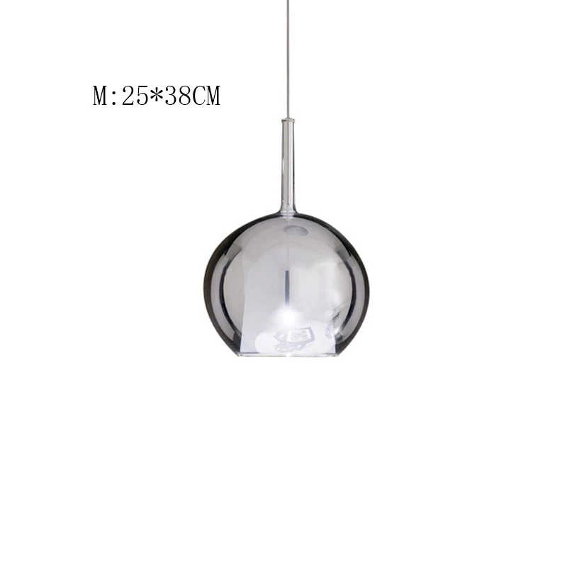 B 25X38CM Современные стеклянные подвесные светильники для бутылок, подвесные лампы для спальни, гостиной, подвесной светильник, домашний декор, Кухонные светильники - Цвет корпуса: B 25X38CM