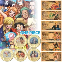 Moneda coleccionable en oro de una pieza para hombre, monedas de desafío japonés, regalo Original, 5 uds.
