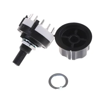 

1pc RS26 1 Pole Position 12 Selectable Band Rotary Channel Selector Switch Single Deck Rotary Switch Band Selector