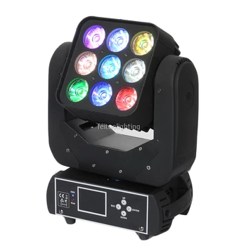 

(4pcs /lot )High power 9x12w rgbw dmx512 moving head light led matrix moving head light DJ Disco stage lighting