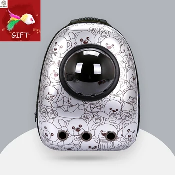 

Astronaut Bagpack Capsule Carrier For Cat Transparent Pet Backpack Transportin Cat Dog Travel Bag Windproof Breathable Carrying