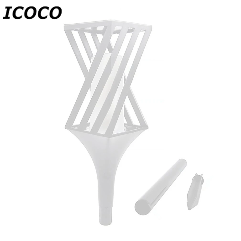 ICOCO солнечная мощность SMD2835 светодиодный мерцающий светильник лампа фонарь светильник лужайка лампа для наружного сада с наземным колом водонепроницаемый - Испускаемый цвет: White