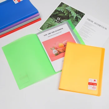 

6 Colors Pouch Bill Holder Organizer Flexible A4 File Folder Document Bag Portfolio Office Student Supplies