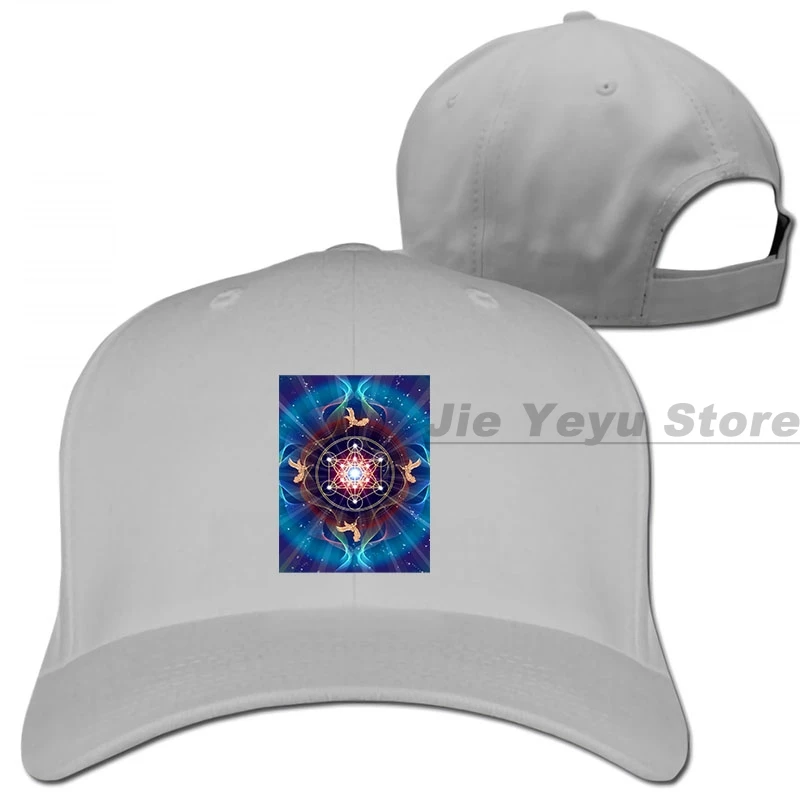 Бейсбольная кепка Metatrons Cube-Merkabah-Peace and Balance для мужчин и женщин, Кепка-Дальнобойщик, модная Регулируемая Кепка - Цвет: 1-Gray