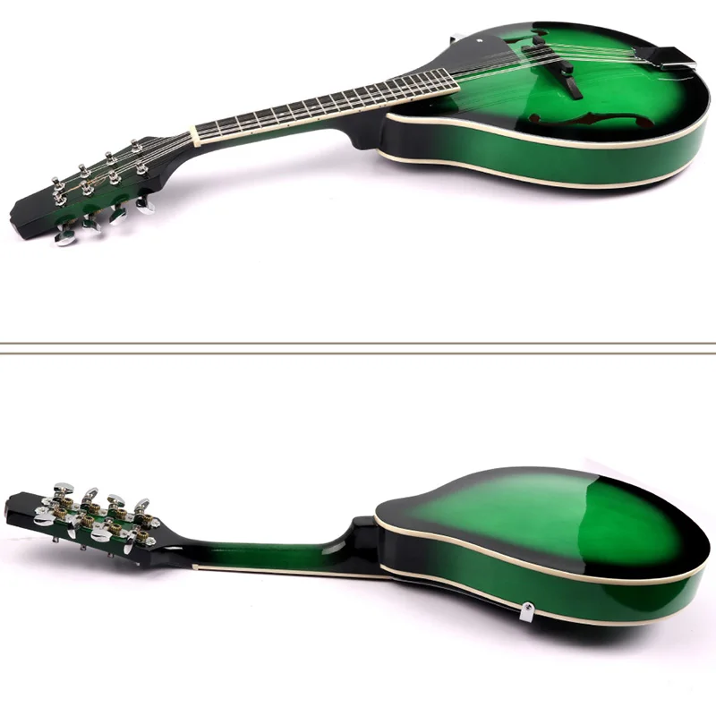Dropship-8-String липа мандолин музыкальный инструмент струны мандолин струнный инструмент Регулируемый мост зеленый