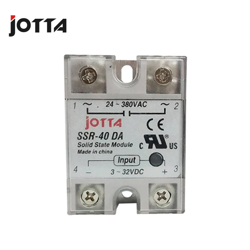 SSR-10DA/25DA/40DA DC управление AC SSR белый корпус Однофазное твердотельное реле