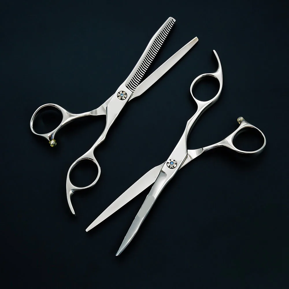 6-дюймовый волос салонная стрижка очень sharp Парикмахерские ножницы олень ножницы «ЗигЗаг» инструменты для домашнего питомца волос обрезных инструментов - Цвет: set