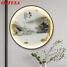 

OUFULA Indoor Wall Lamps Fixtures LED Chinese Style Mural Creative Light Sconces for Home Study Bedroom
