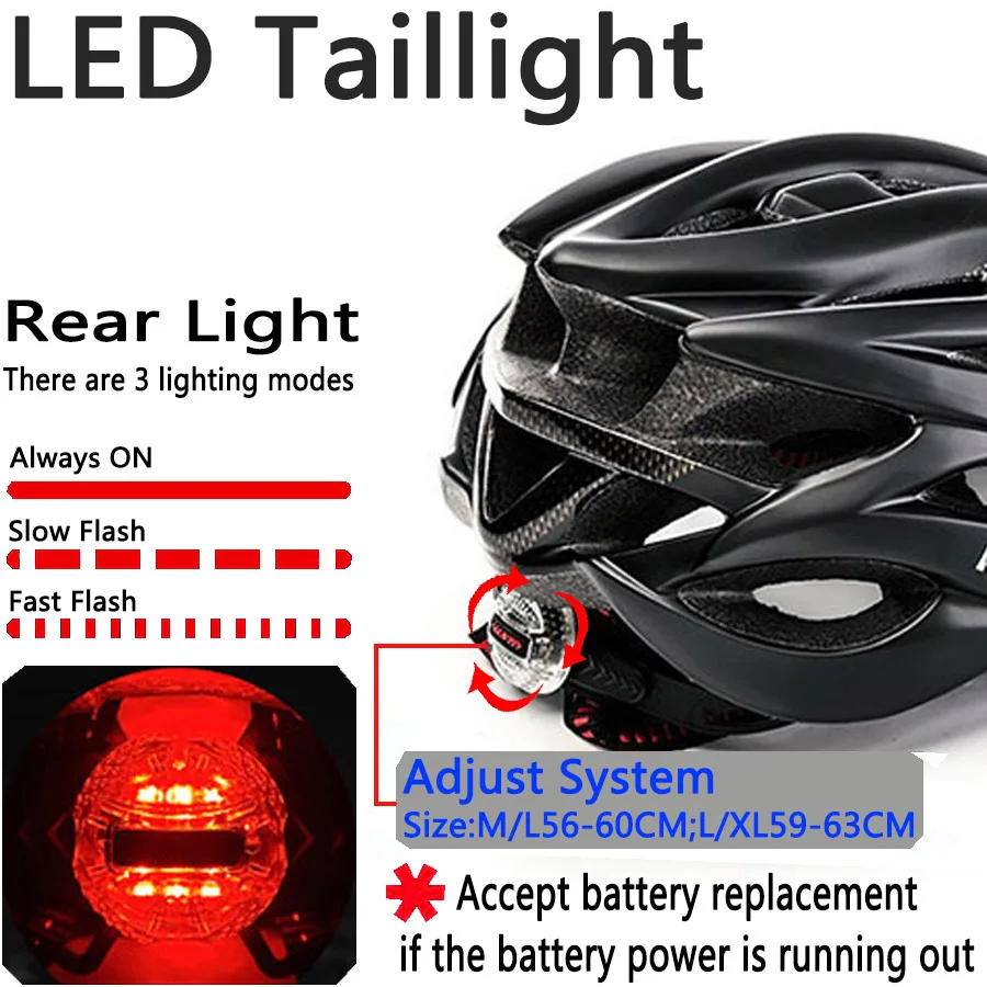 KINGBIKE-Cycling-Helmet-Ultralight-MTB-Bike-Helmet-CPSC-CE-Certified-Bicycle-Helmet-Rear-Light-Sun-Visor