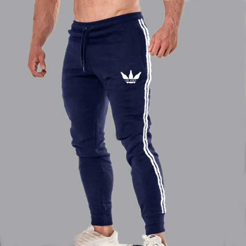

New Men's Hip Hop Sweatpants Fitness Joggers 2020 autumn Male Side Stripe High Street Long Trousers Harem Pants Sweatpant
