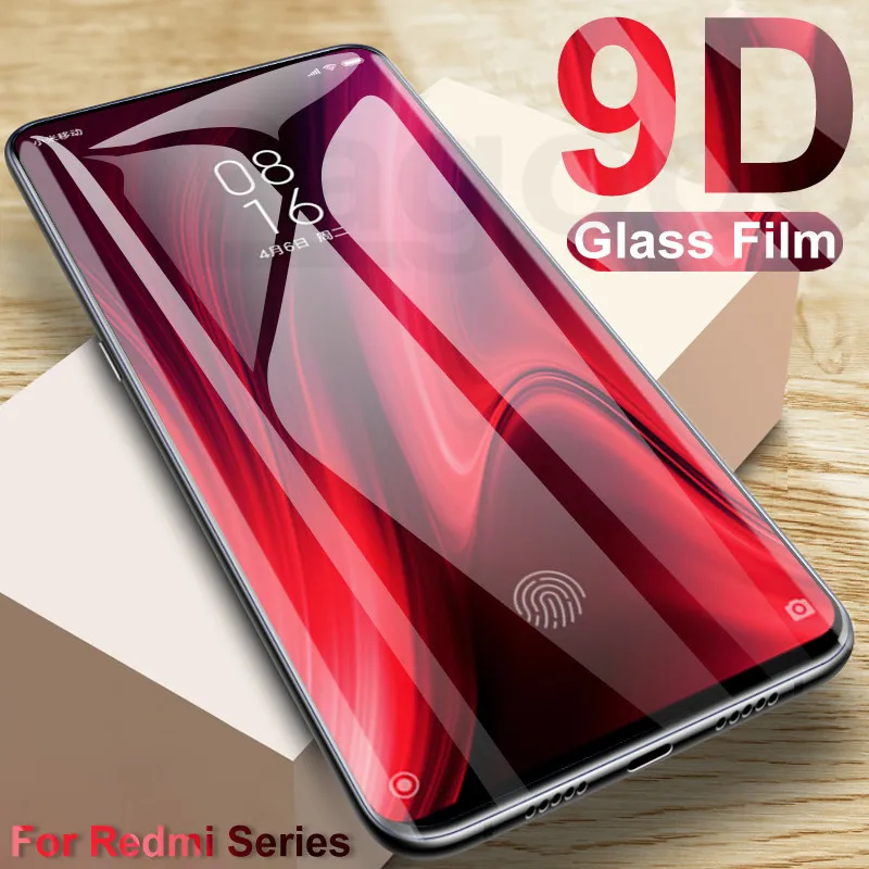 Защитное стекло 9D для Xiaomi Redmi K20 6 Pro 6A 7 7A 8 8A S2 Note | Мобильные телефоны и аксессуары