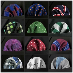 Mouchoir de poche à points colorés pour hommes, costume classique à rayures, multifonctionnel, Business, accessoires 