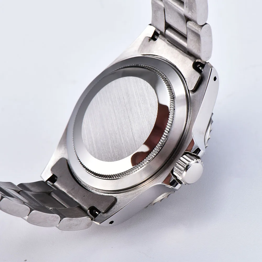 Часы Мужские автоматические механические 39,5 мм красный стерильный циферблат красный алюминиевый лист Безель светящийся
